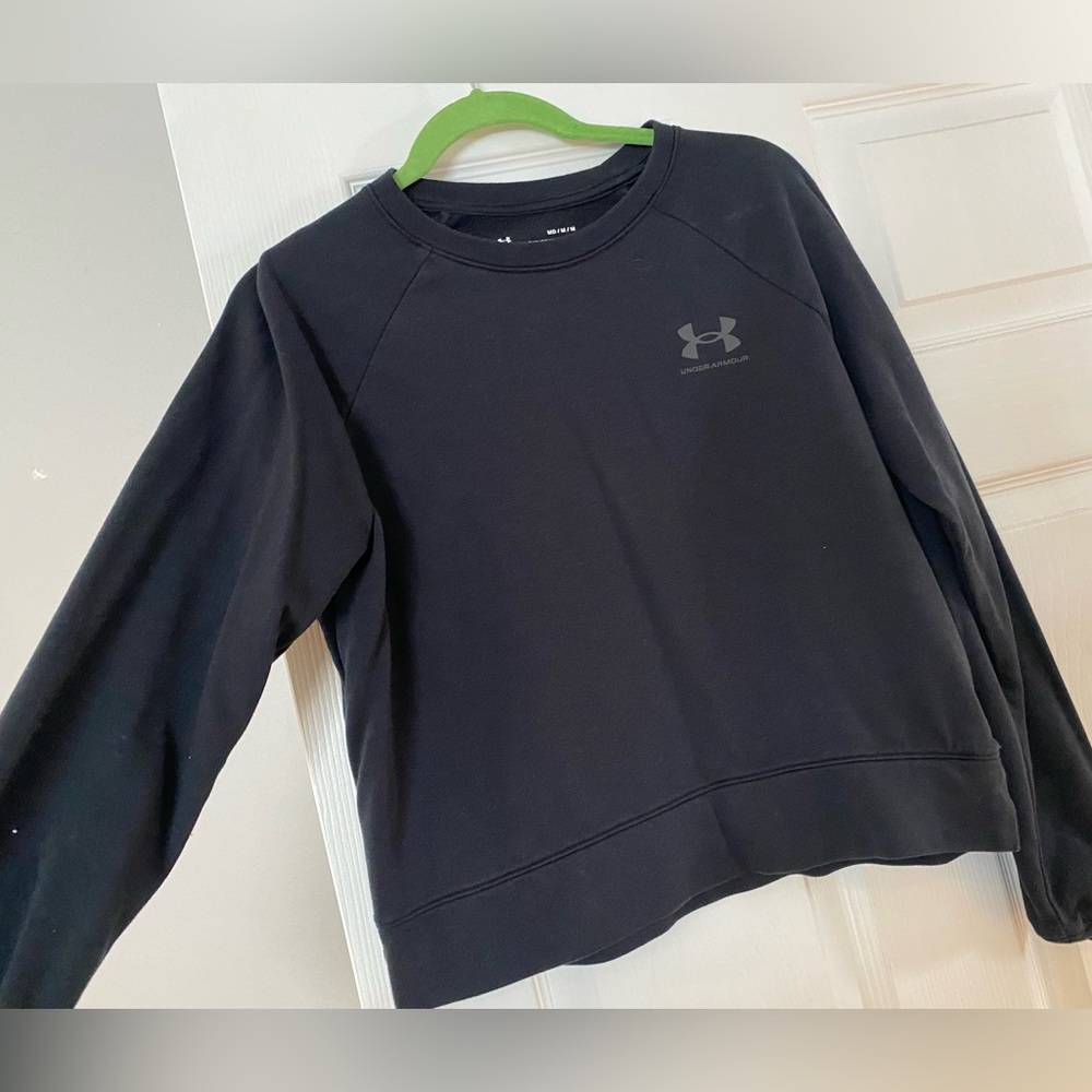 Under Armour terry crop crew neck